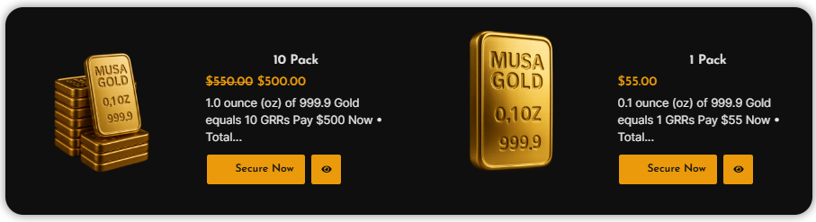 buy gold at discounted rates